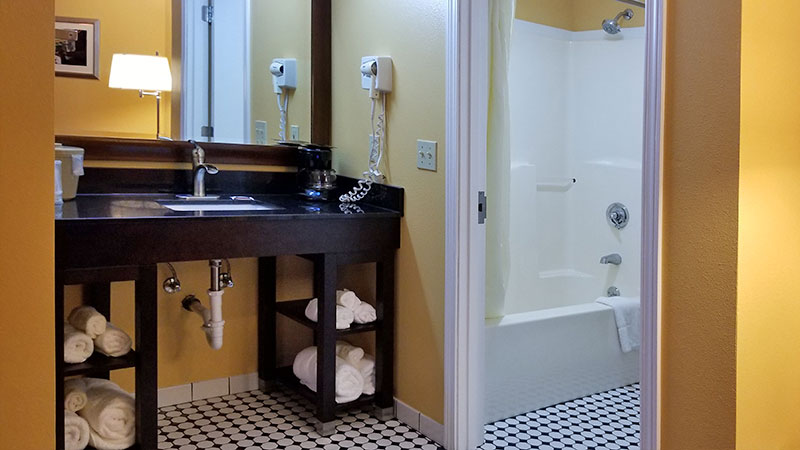 2 Deluxe Bed Motel Room Bath