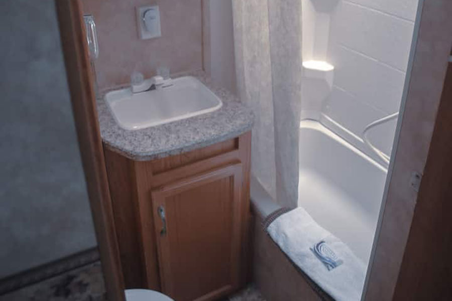 Littler Fern Camper bathroom