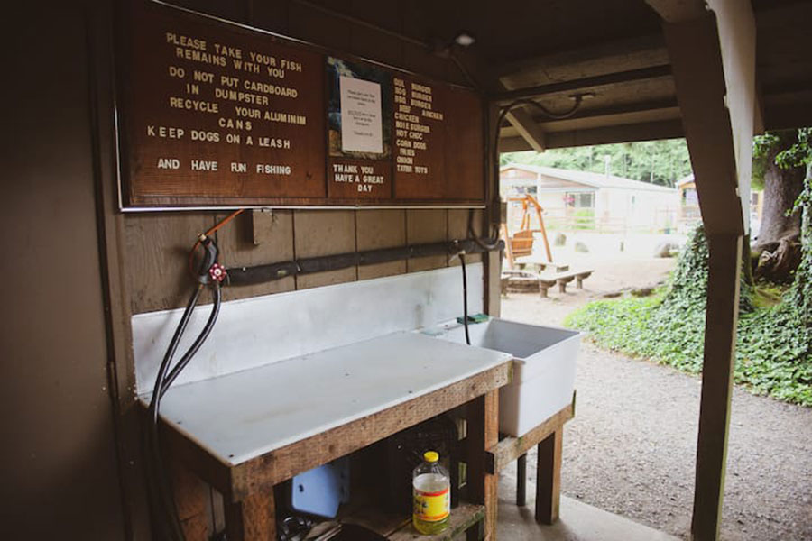 camp outdoor sink