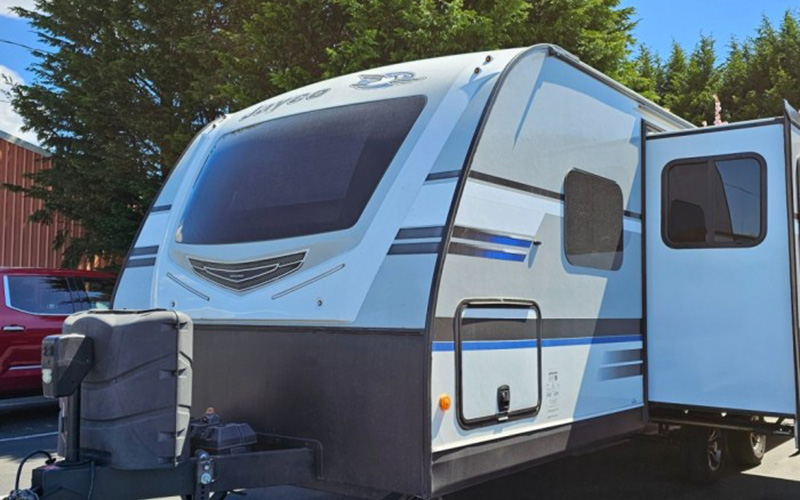 Dew Drop Inn Trailer from the outside